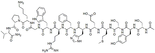 Molecular structure of the compound: Alpha-MSH