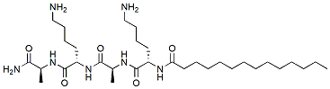 Molecular structure of the compound: Myristoyl Tetrapeptide-12