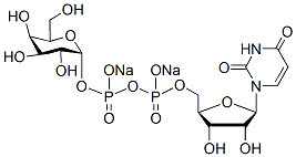 Molecular structure of the compound: Udp-alpha-d-galactose disodium salt