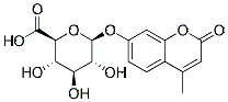 Molecular structure of the compound: 4-Methylumbelliferyl-beta-D-glucuronide