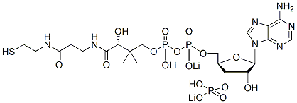 Molecular structure of the compound: Coenzyme A trilithium salt