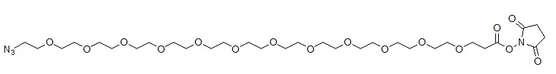 structure of azido-peg-nhs ester 12